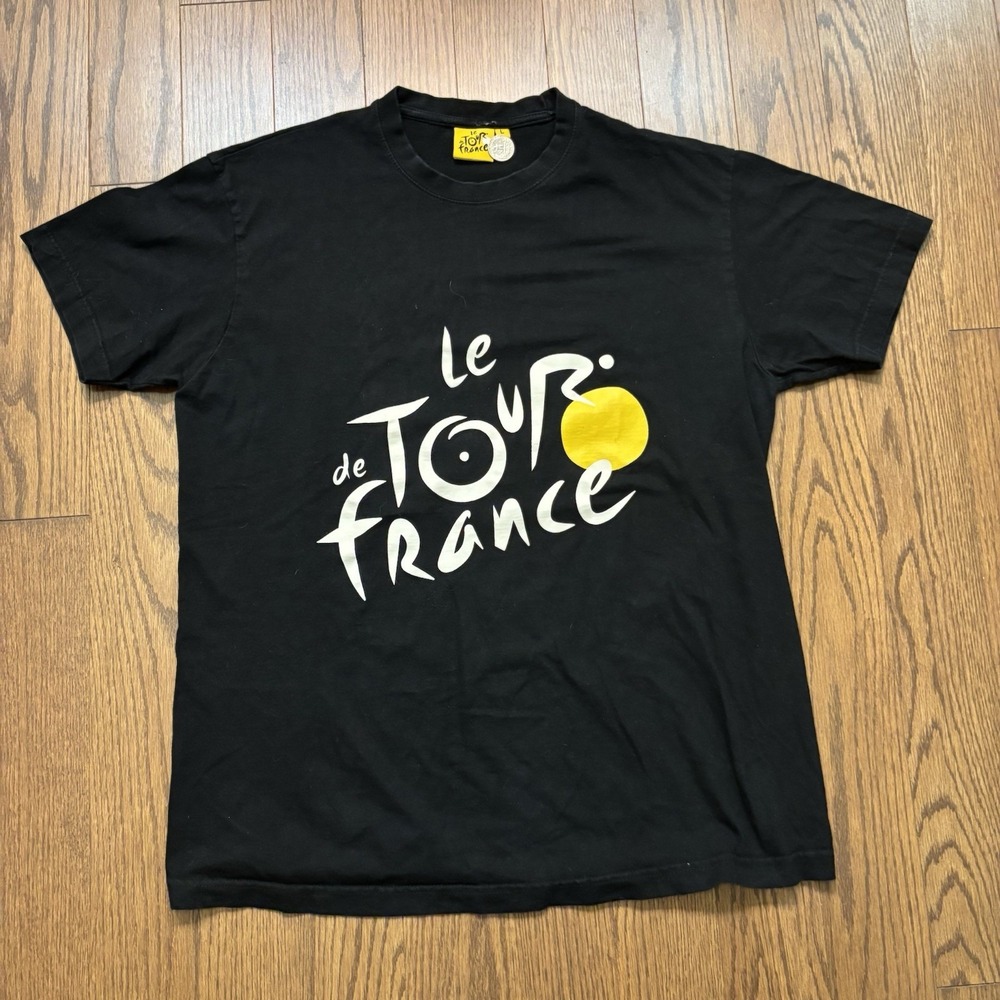 Vintsge Le Tour De France T Shirt Men's L Biking Bicycle Y2K Cycling RARE